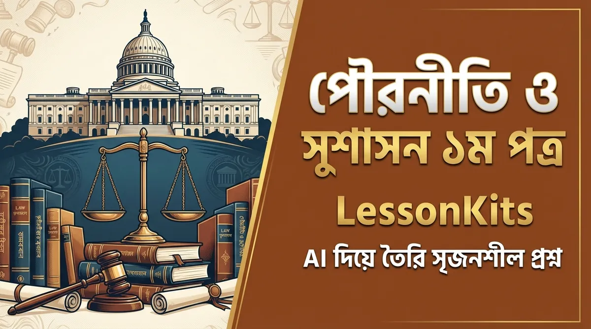 এইচএসসি পৌরনীতি ও সুশাসন ১ম পত্র সৃজনশীল প্রশ্ন | HSC Civics & Good Governance 1st Paper CQ - AI Generated