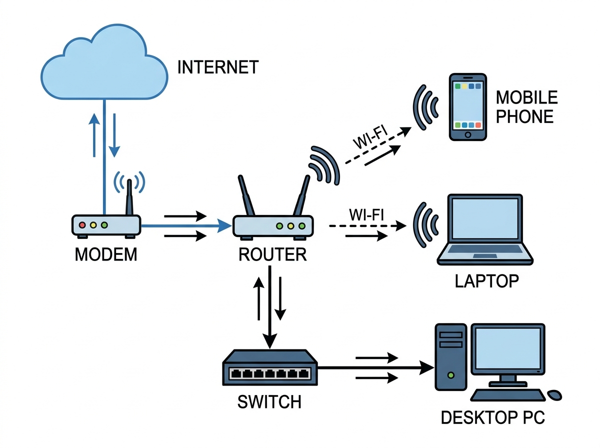 Home Broadband Network Diagram