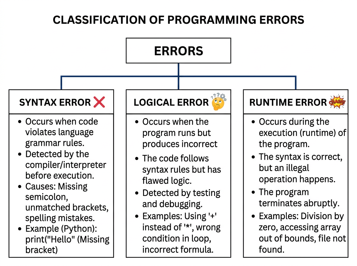 Classification of Programming Errors